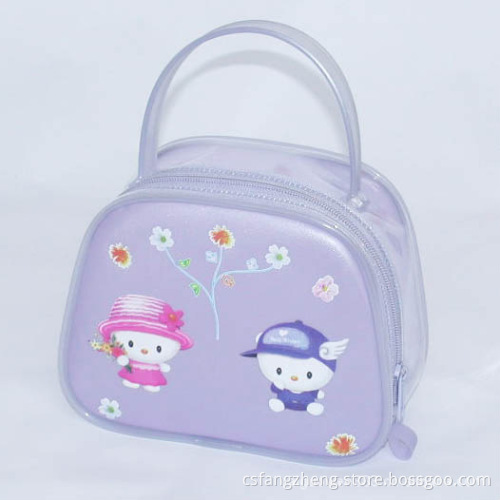 Clear PVC Bag with zipper for cosmetic packing